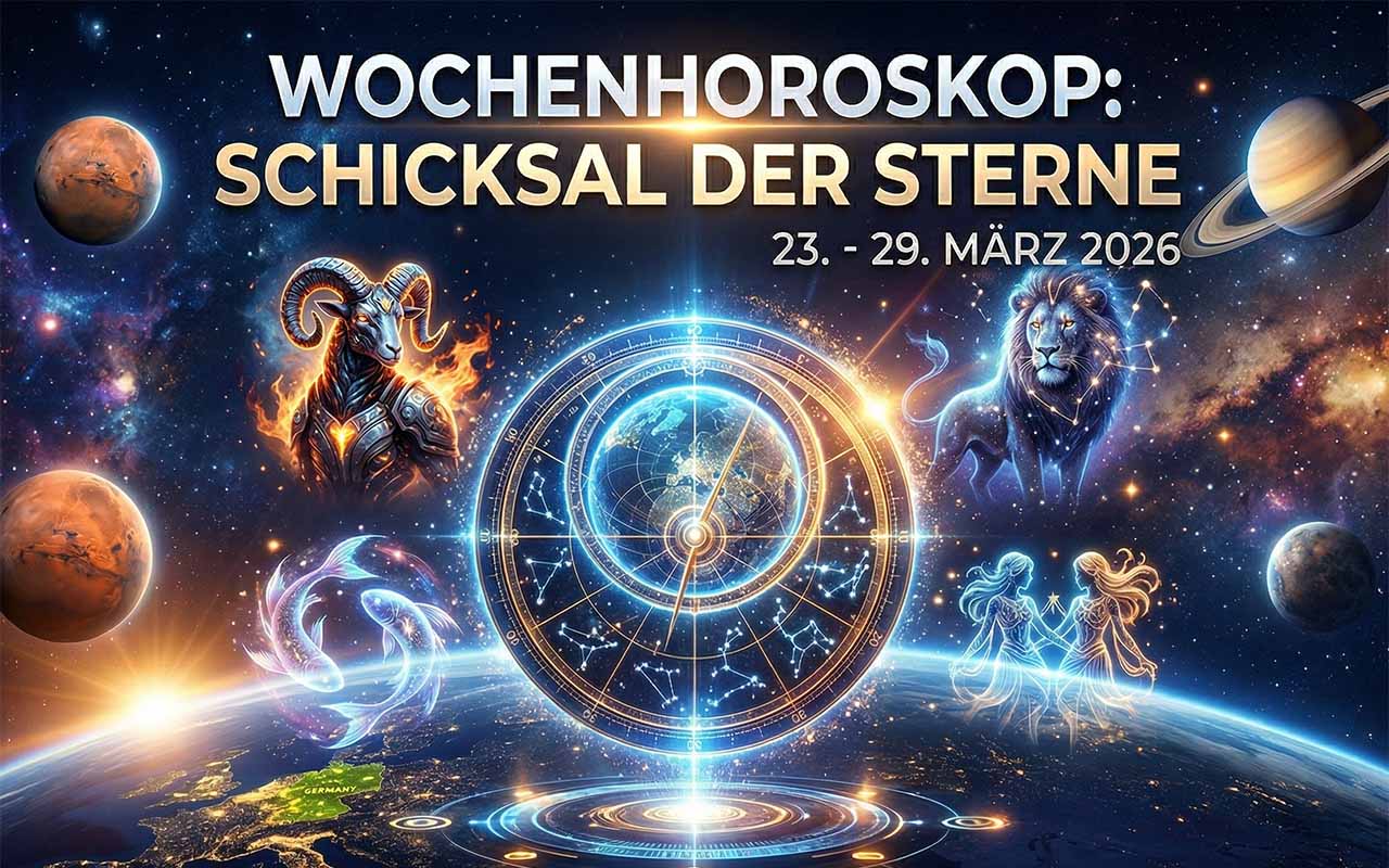 Wochenhoroskop: Die astrologische Prognose vom 23. bis 29. März 2026