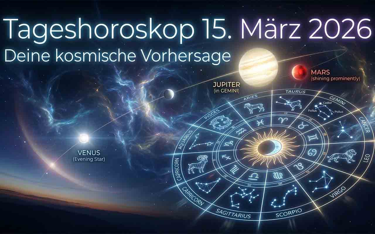 Kosmische Wendepunkte: Das große und detaillierte Tageshoroskop für den 15. März 2026